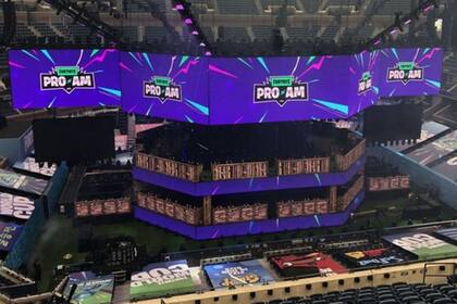 Los "gamers" se reunen en el inmenso estadio Arthur Ashe de Flushing, en Queens, donde se juega cada año el US Open de tenis, transformado para la ocasión.