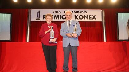 Los ganadores del premio Konex de Brillante, José Emilio Burucúa y Aída Kemelmajer de Carlucci
