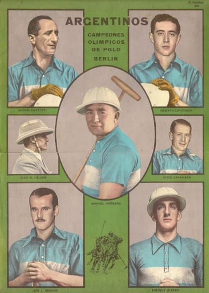 Los ganadres de la medalla dorada en Berlín 1936 en la disciplina de polo