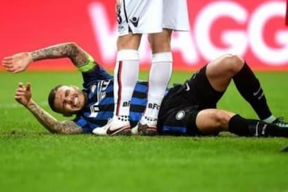 Los gestos de dolor de Icardi