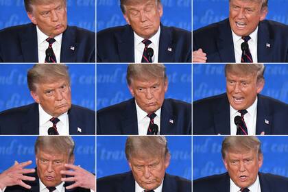 Los gestos de Donald Trump durante el debate