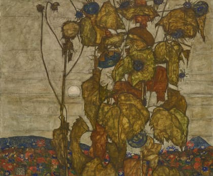 "Los girasoles marchitos", de Egon Schiele