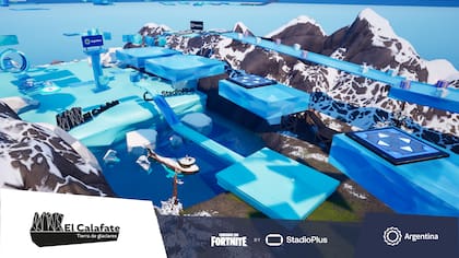 Los glaciares de El Calafate en Fortnite