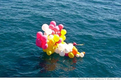Los globos que se encontraron en las costas de Brasil