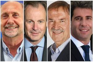 Los gobernadores Perotti (Santa Fe), Bordet (Entre Ríos), Schiaretti (Córdoba) y Uñac (San Juan)