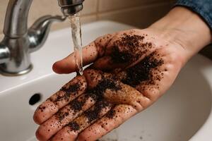 Los grandes beneficios de lavarse las manos con café y azúcar