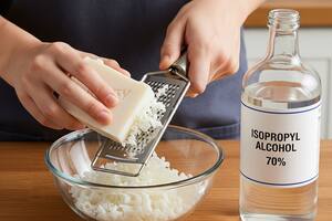 Los grandes beneficios de mezclar jabón blanco y alcohol etílico (Imagen ilustrativa)