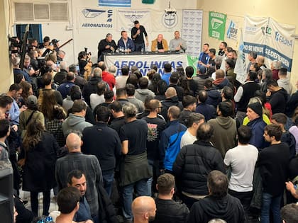 Los gremios de aeronavegantes se reunieron para decidir los planes a seguir en la puja salarial que llevan adelante con Aerolíneas Argentinas y anunciaron un paro por 24 horas