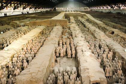 Los guerreros de terracota, en Xi’an, monumental hallazgo arqueológico del siglo XX.