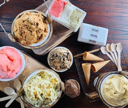 Los helados son 100% artesanales, fiel a la tradición familiar.