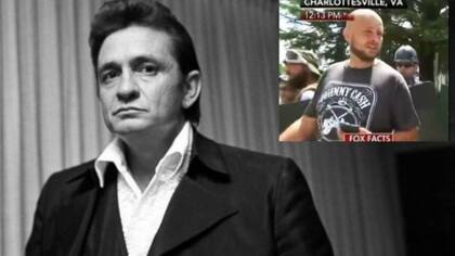Los herederos de Johnny Cash contra manifestantes neonazis
