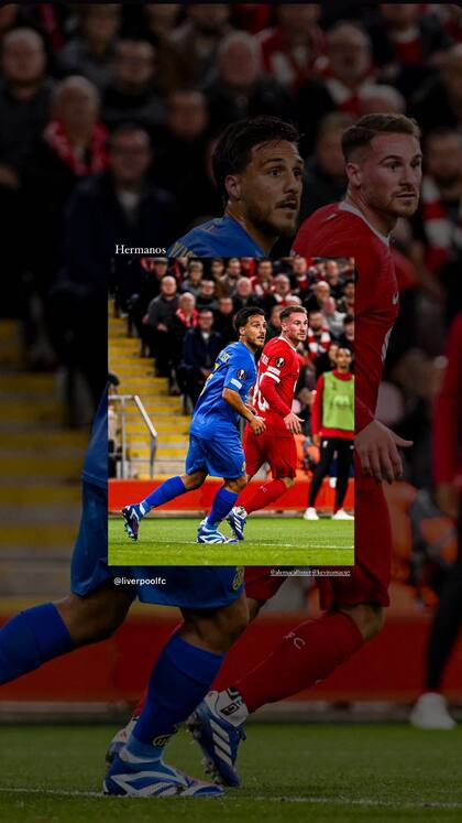 Los hermanos Alexis y Kevin Mac Allister se enfrentaron por la segunda fecha de la Europa League