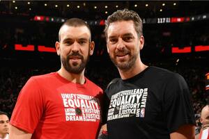 Marc Gasol le dio a su hermano Pau un registro histórico en la NBA