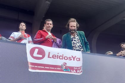 Los hermanos Reck promocionaron la app en el Monumental