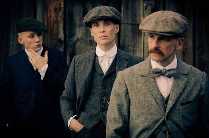 Los hermanos Shelby (Cillian Murphy, Joe Cole y Paul Anderson). 