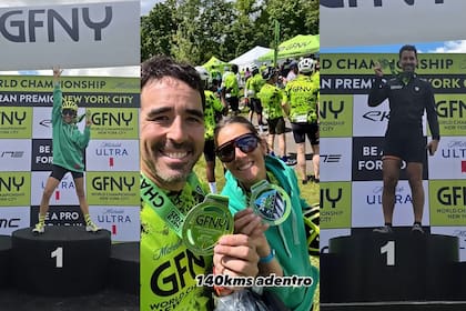 Los hermanos Viale recibieron sus medallas y se sacaron fotos en el podio (Foto: Captura de video / Instagram @viale.nacho)