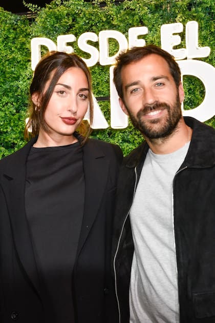 Los hijos de Guillermo, Yoyi y Nicolás, no quisieron perderse la obra protagonizada por su padre