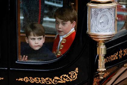 Los hijos de los príncipes de Gales se robaron todas las miradas. 
