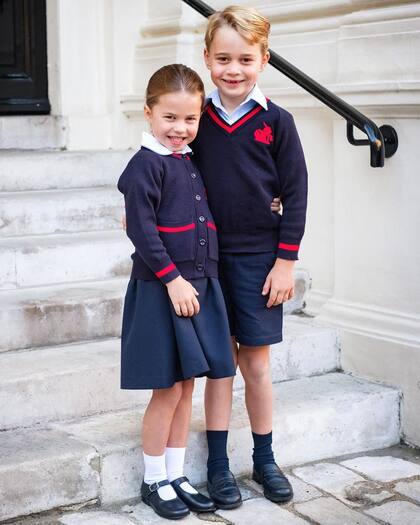 Los hijos mayores de los duques de Cambridge en el colegio (Foto: Instagram/@dukeandduchessofcambridge)