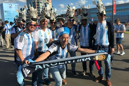 Los hinchas argentinos
