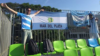 Los hinchas argentinos en el remo olímpico