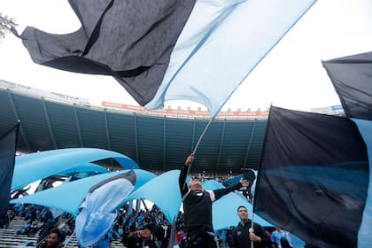 Los hinchas de Belgrano en el Mario Alberto Kempes