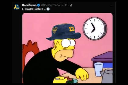 Los hinchas de Boca cuentan los minutos para el comienzo del partido (Captura X)