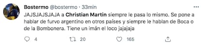 Los hinchas de Boca estallaron con el cruce de Christian Martin con el ultra del PSG