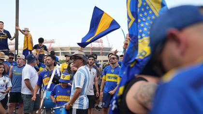 Los hinchas de Boca llegaron en gran número desde Miami y otras ciudades de Estados Unidos