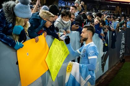 Los hinchas, en casa, en el Yankee Stadium, lo tomaron a Castellanos como la figura del plantel del City