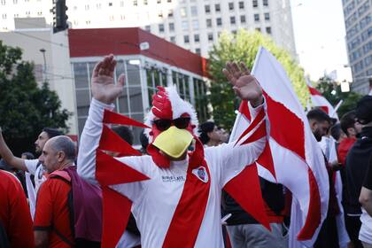 Los hinchas en Seattle se acercaron a alentar al equipo