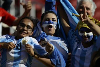 Los hinchas siguen a la selección