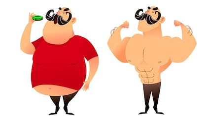 Los hombres tienen más masa muscular, por eso les queda un poco más fácil adelgazar