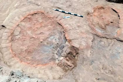 Los hornos recién descubiertos vistos desde arriba