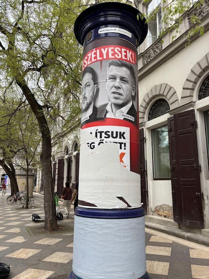 Los húngaros arrancaron los carteles anti-Magyar