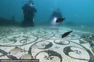 Los impresionantes mosaicos de Baiae están amenazados por la vida marina, que puede descomponer el material