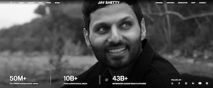 Los impresionantes números de Jay Shetty