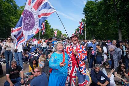 Los ingleses festejaron el jubileo de platino de su reina, Isabel II de Inglaterra