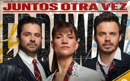 Los integrantes de Erreway, con excepción de Luisana Lopilato, se encuentra de gira por varias ciudades de Europa (Foto: @rojas_benja)