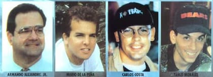 Los integrantes de Hermanos al Rescate fallecidos en el estrecho de la Florida