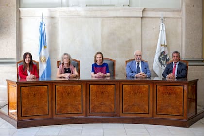 Los integrantes del Tribunal Superior de Justicia porteño