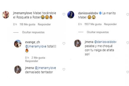 Los intercambios virtuales entre Jimena Barón y Daniel Osvaldo