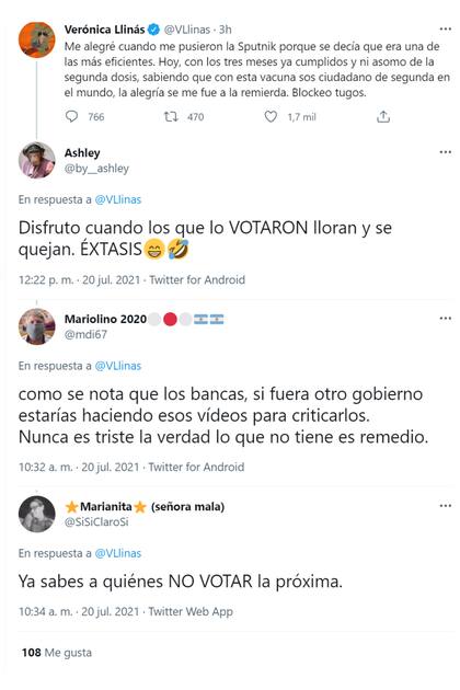 Los internautas le dejaron cientos de comentarios