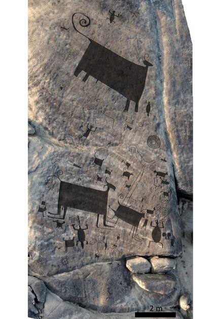 Los investigadores no tienen certeza de una fecha exacta, pero creen que los dibujos fueron hechos entre el año 1000 y el 1500.