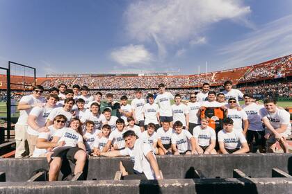 Los invitados de Banco Macro pudieron ver el partido desde la primera fila.