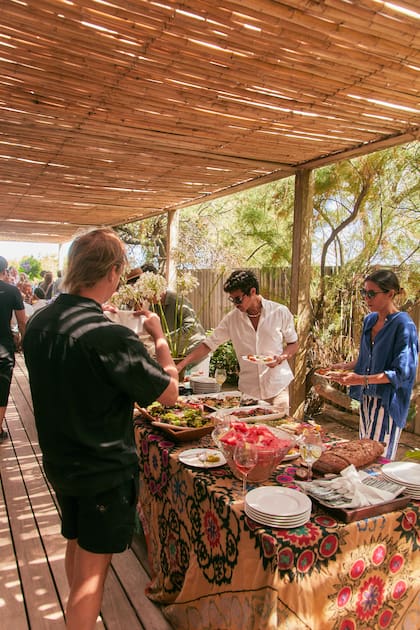 Los invitados disfrutaron del almuerzo en Punta del Este