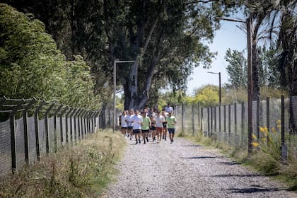 Los invitados recorrieron una distancia aproximada de 6 km para ponerse en movimiento.