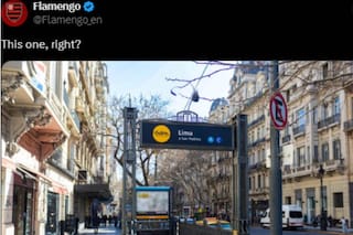 Flamengo llevó los memes contra Racing a las calles de Buenos Aires