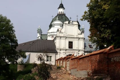 Los jardines de la Catedral de Lublin, Polinia, donde se hizo el hallazgo