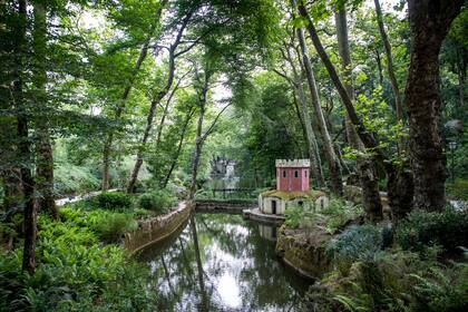 Los jardines del palacio.